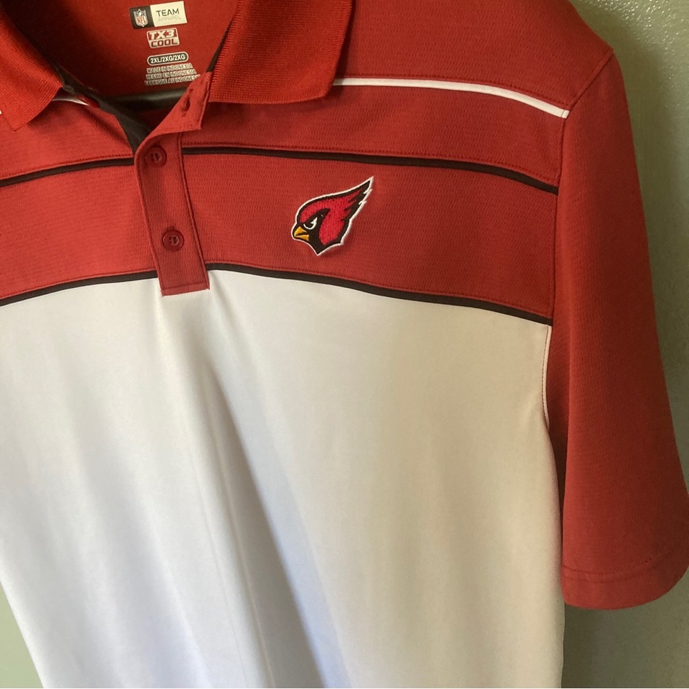 Arizona Cardinals 2XL NFL Football Polo Short Sleeve Shirt Men's Size 2XL - Picture 3 of 5